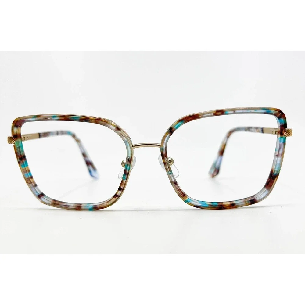 Cosmopolitan Eyeglass Frames Womens Blue Tan Tortoise C1032 56-17-140